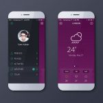 Weather app violet